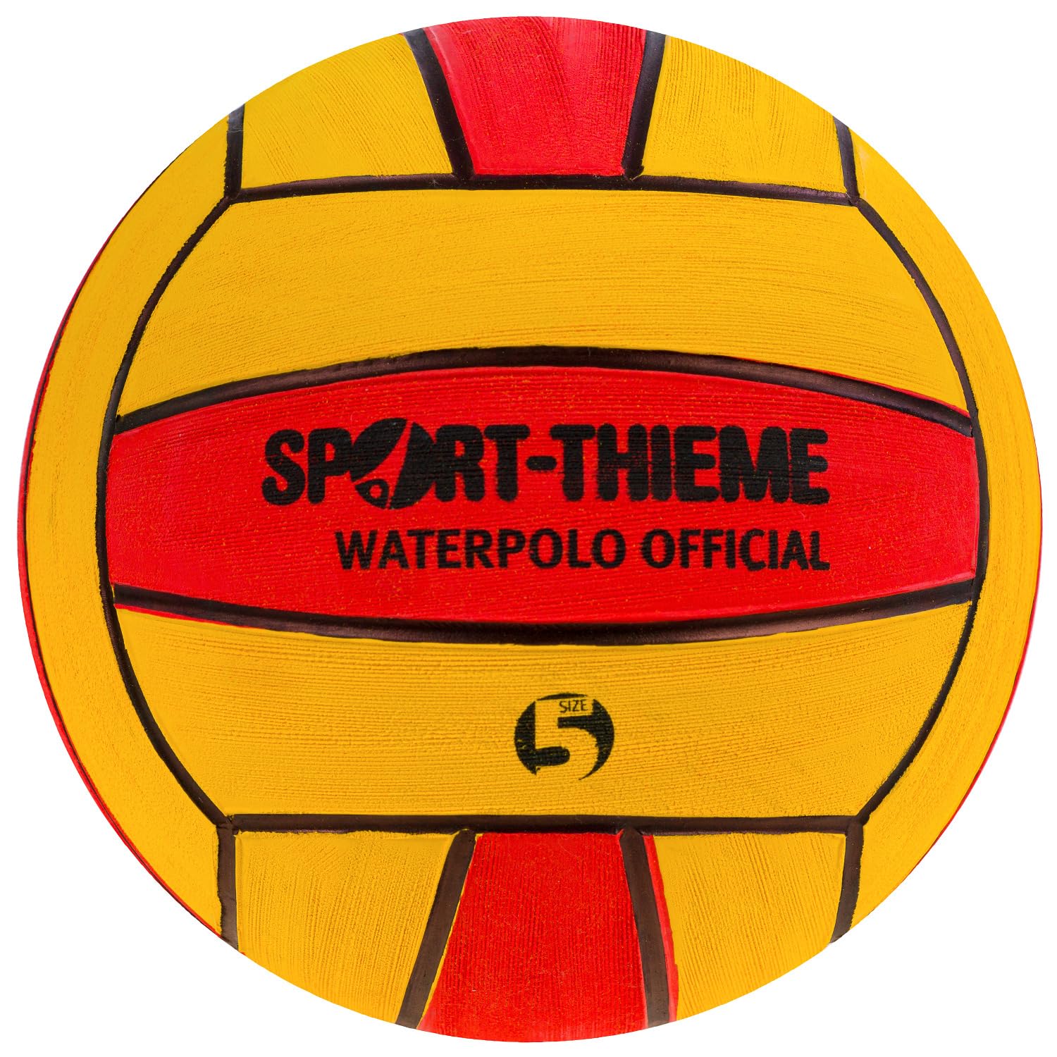 sport-thieme-wasserball-official-gr-e-3-4-5-rot-gelb image 2