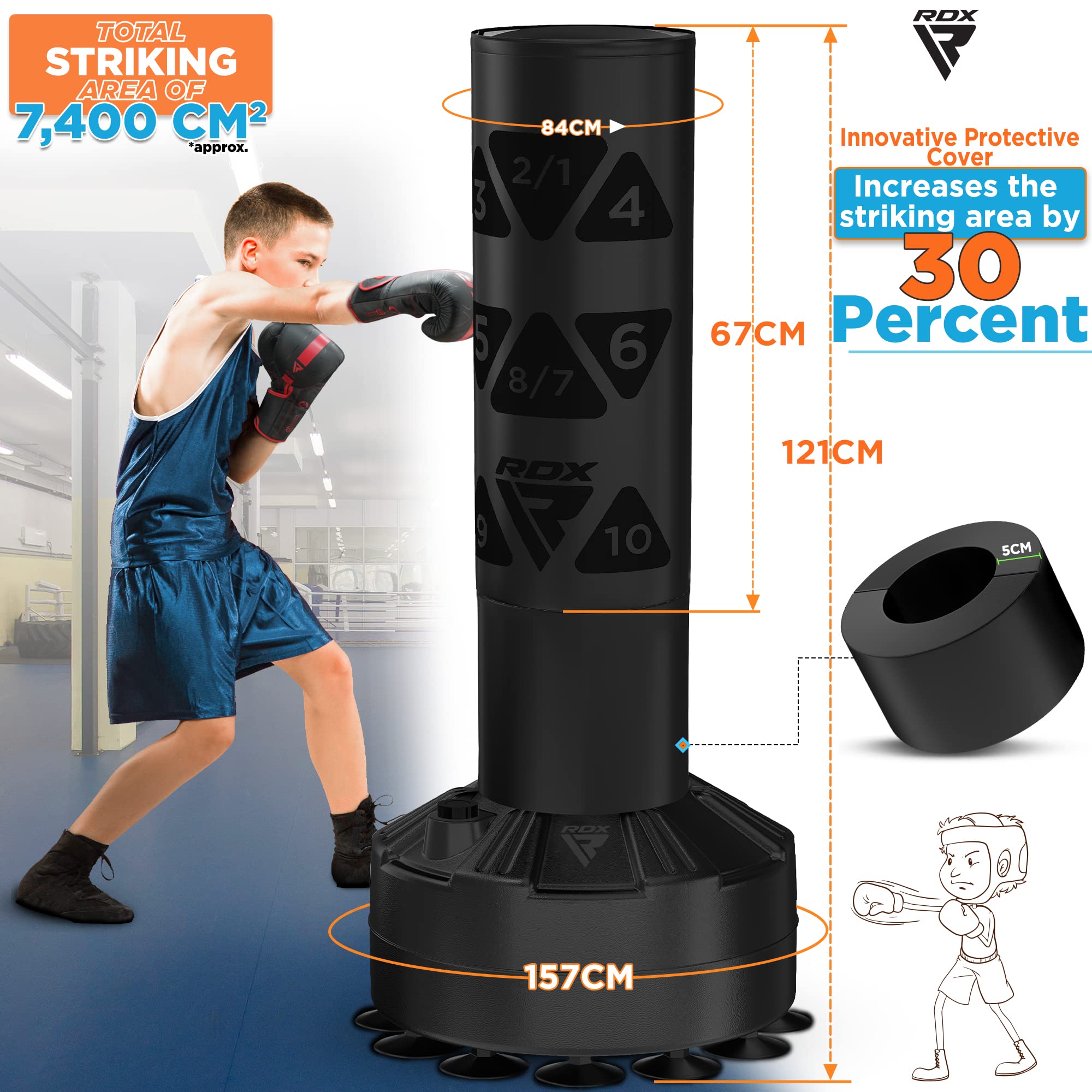 rdx-ronin-kinder-standboxsack-4ft-mit-pr-zisions-zielkarte image 3