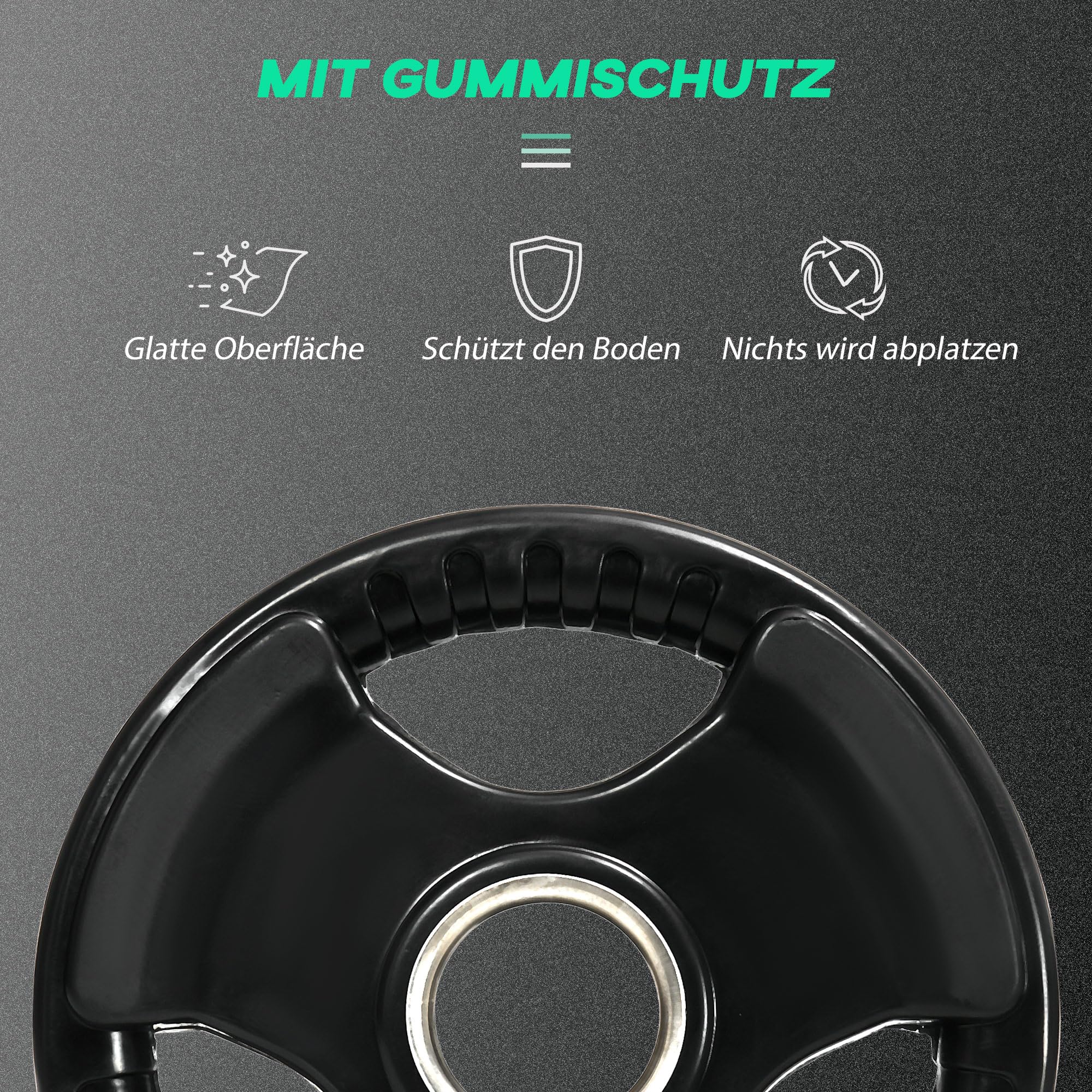 sportnow-hantelscheiben-2er-set-tri-grip-5-kg-24-cm-gummiert image 5