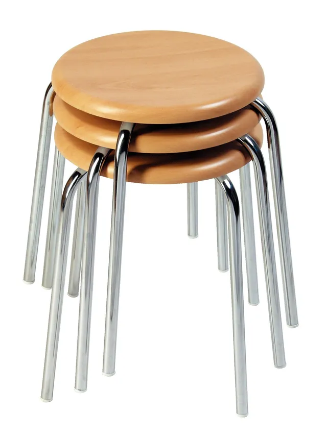 sport-thieme-gymnastikhocker-basic-stapelbar-45cm-buche-optik image 1