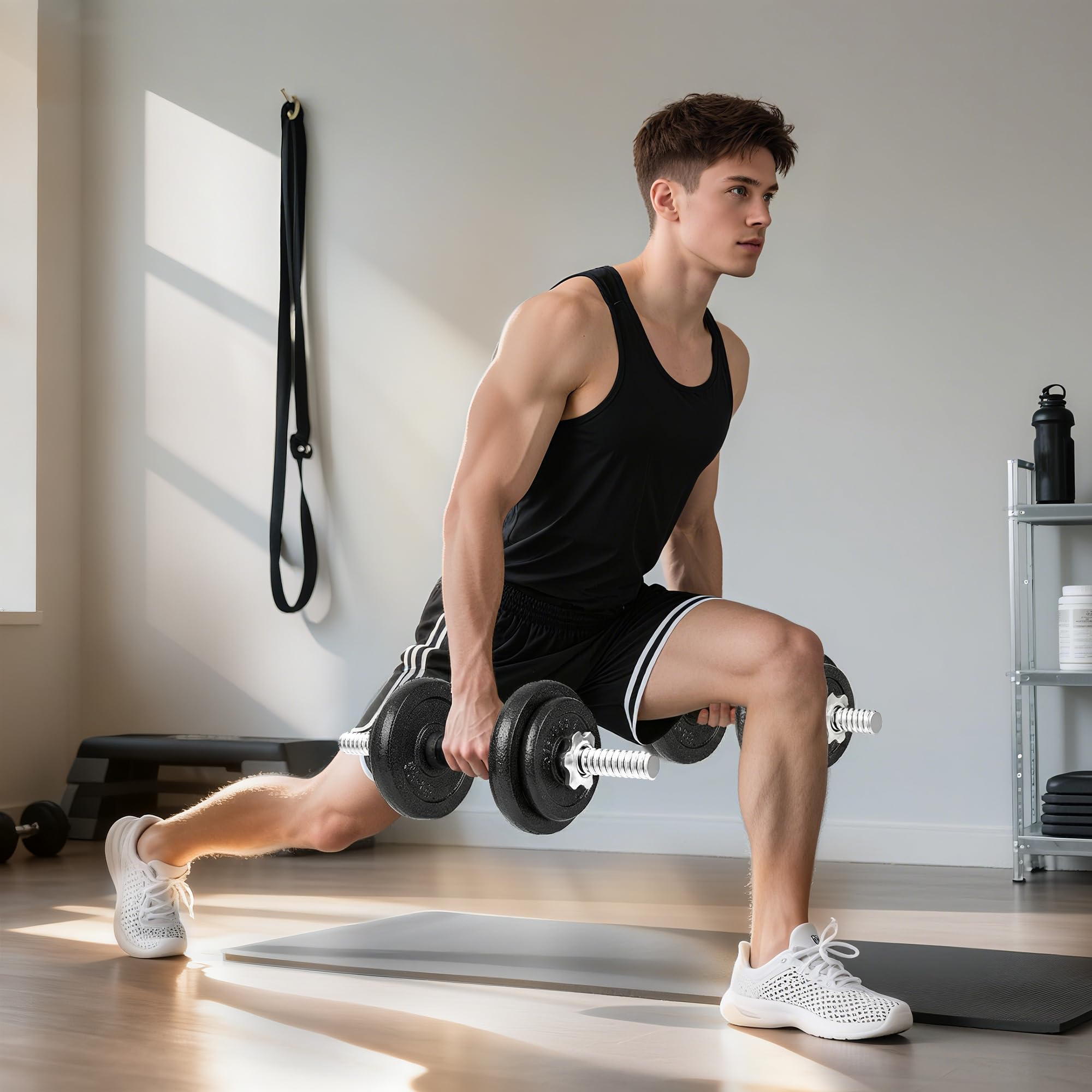 sportnow-hantelset-2-in-1-kurzhantel-und-langhantel-set-20-kg image 8