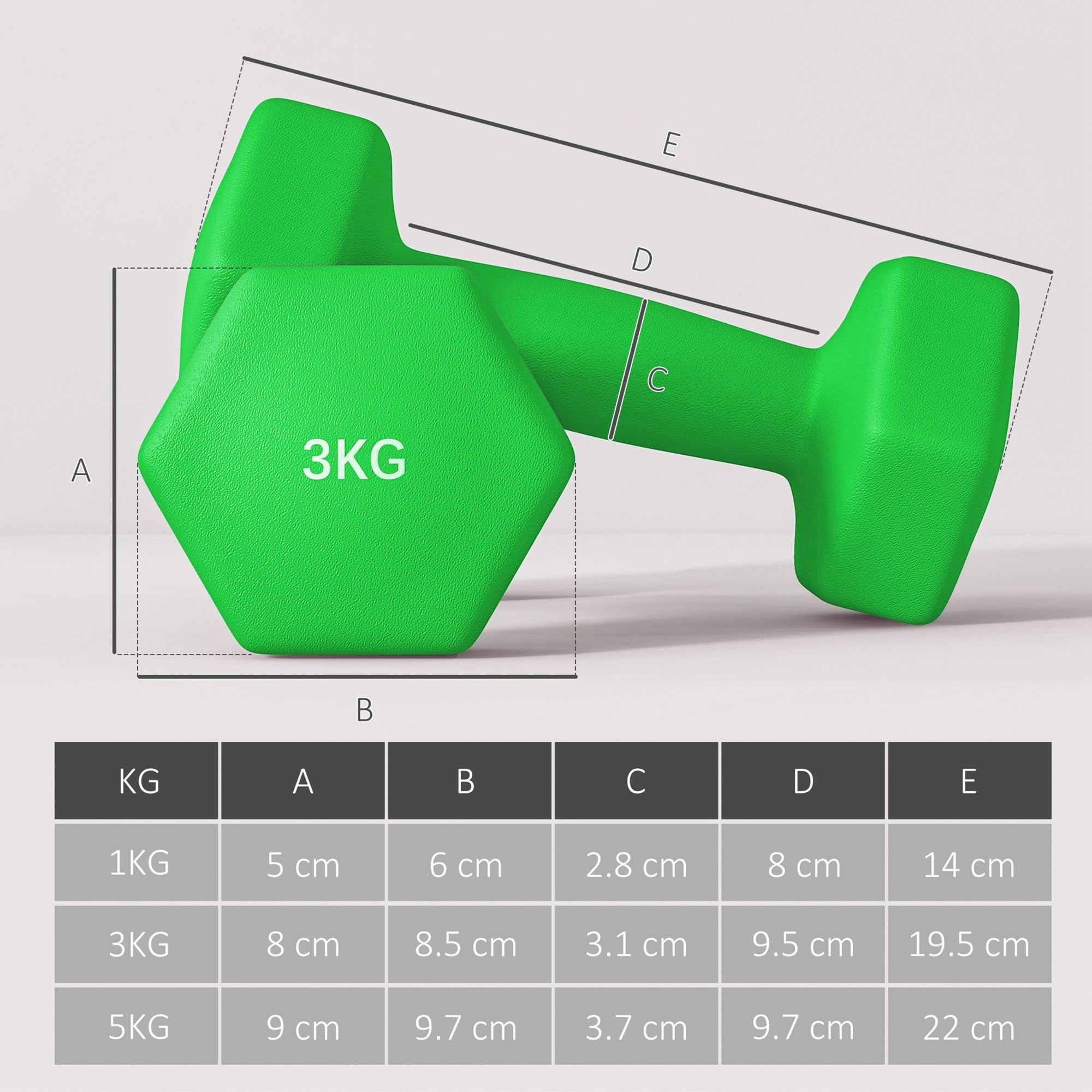 sportnow-hantel-set-6-hex-kurzhanteln-1-3-5-kg-mit-st-nder image 7