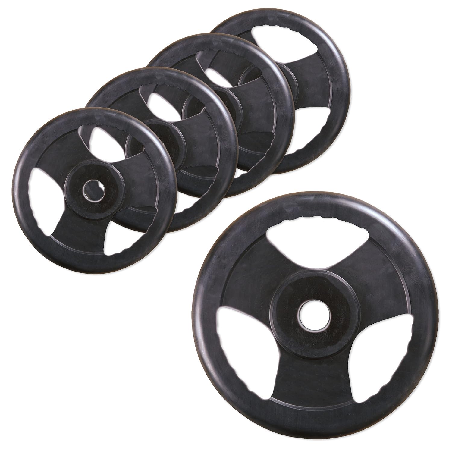 sport-thieme-wettkampf-hantelscheiben-gummiert-50-mm-5-25-kg image 1