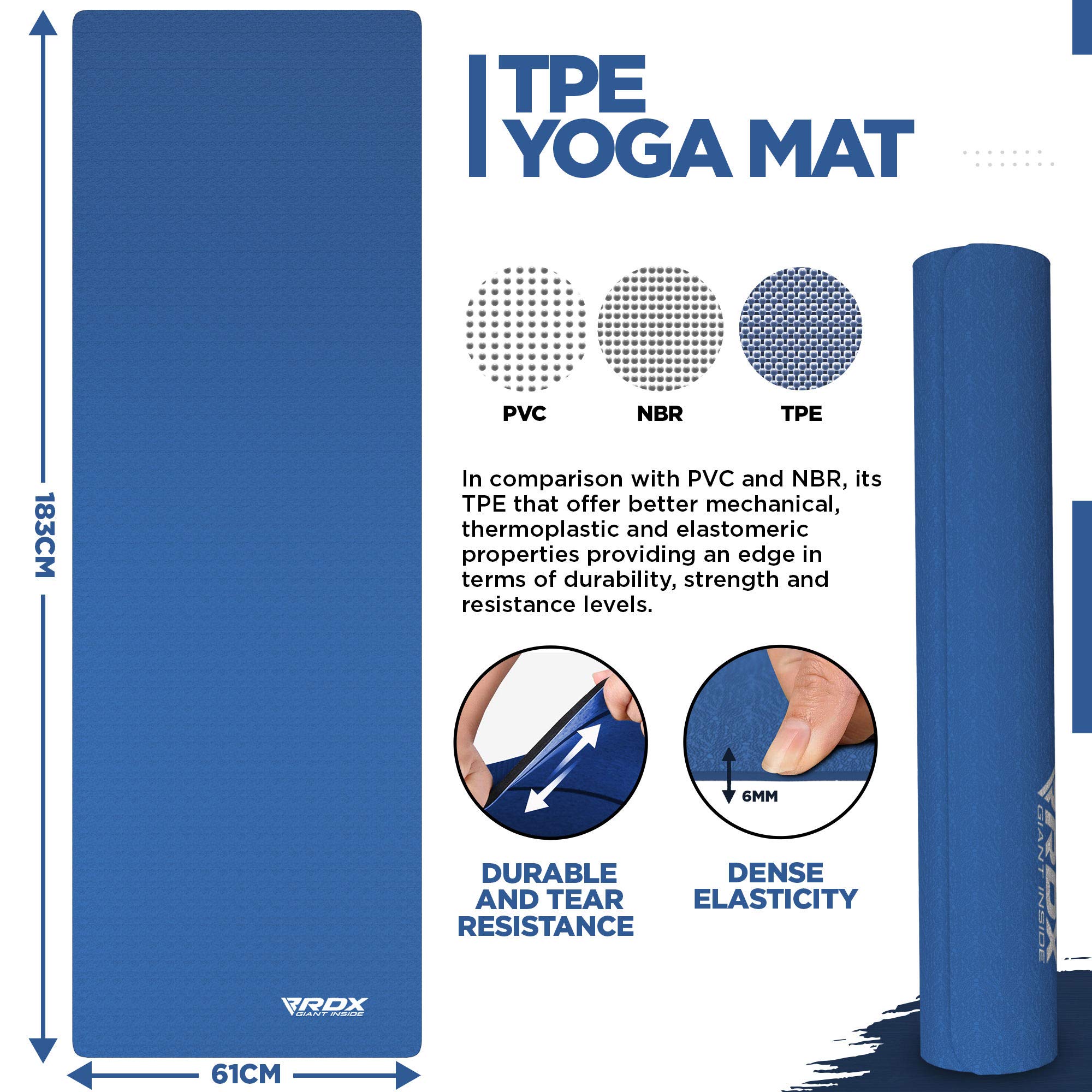 rdx-yogamatte-tpe-6mm-rutschfest-183-x-61-cm-reach-rohs-zertifiziert-mit-tragegu-2 image 3