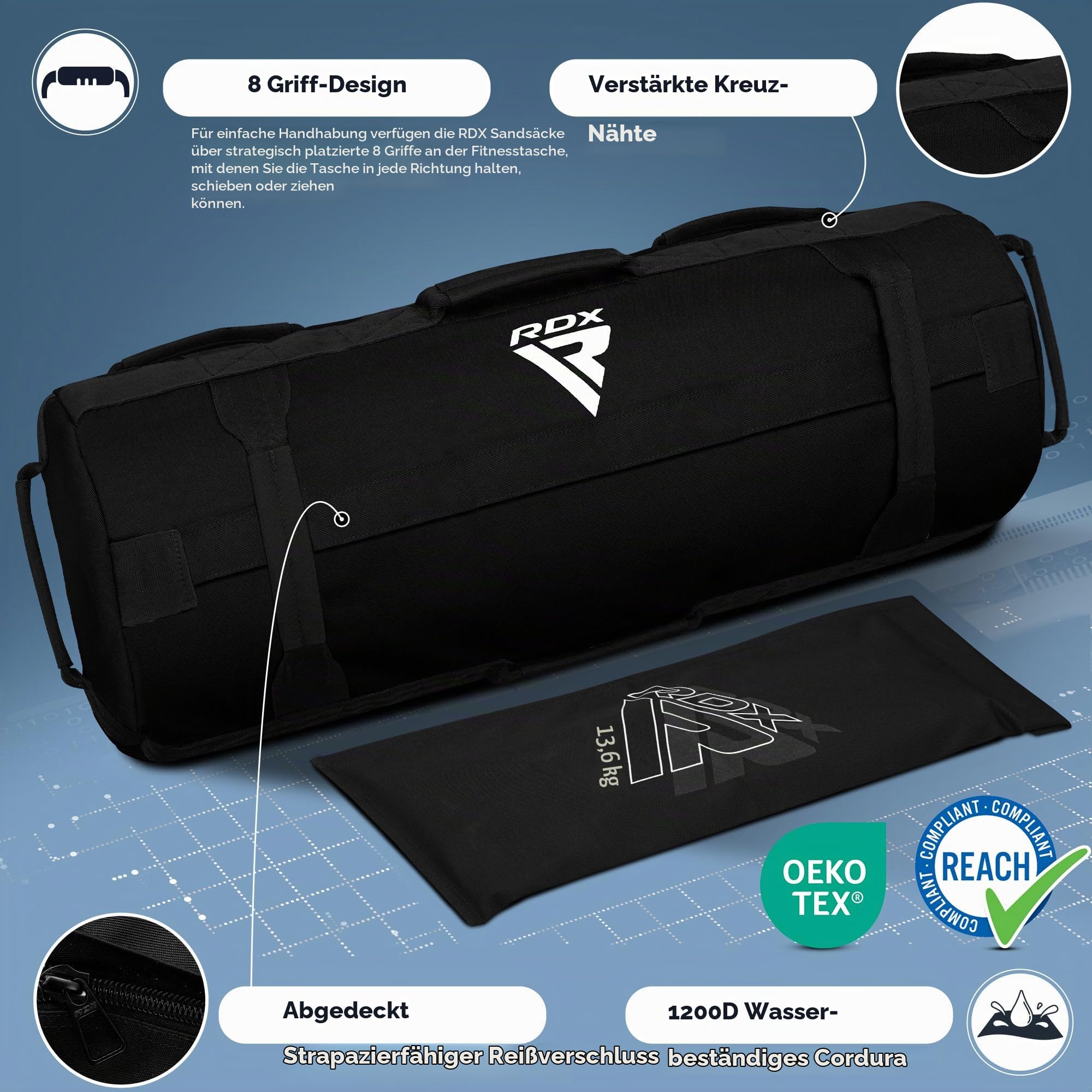 rdx-power-bag-sandsack-ungef-llt-2-90-kg-8-griffe-functional-training image 2