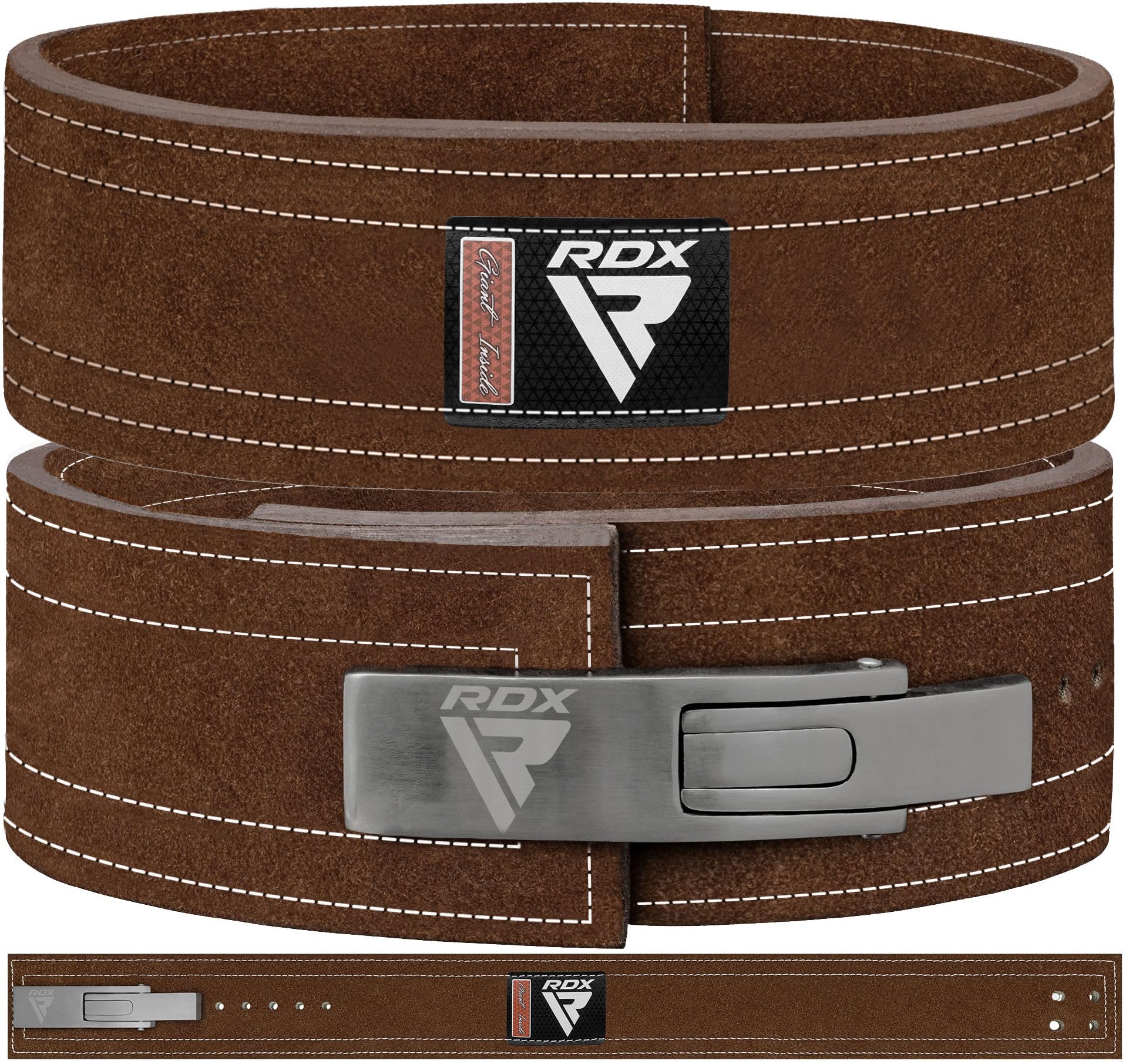 rdx-4-gewichtheberg-rtel-hebelschnalle-leder-10mm-ipl-uspa-genehmigt-powerliftin image 1