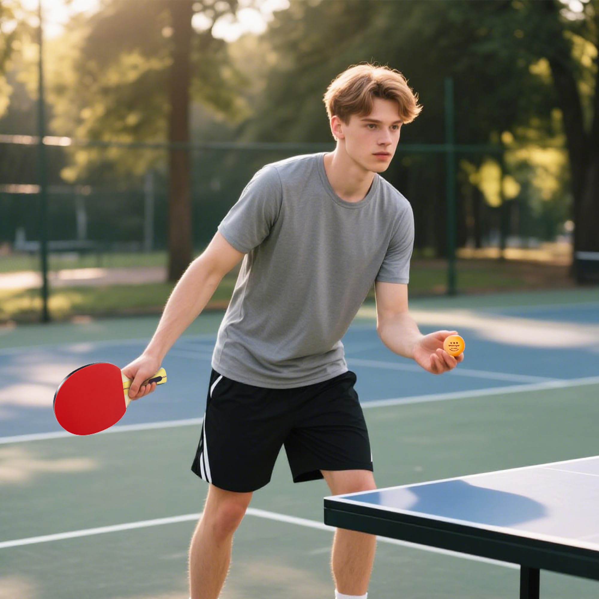 sportnow-tischtennis-set-4-schl-ger-8-b-lle-mit-tasche image 8