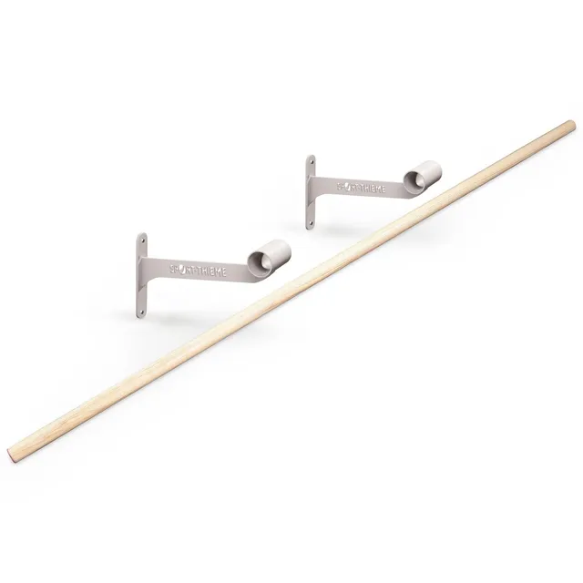 sport-thieme-ballettstange-mit-wandhaltern-eschenholz-200-cm-40-mm image 1