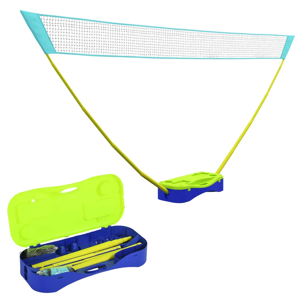sportnow-2-in-1-badmintonnetz-4-m-mit-st-nder-verstellbar image 1