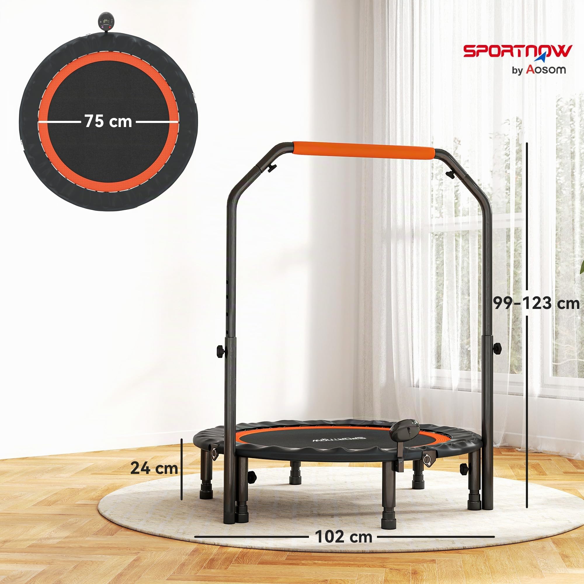 sportnow-fitness-trampolin-102-cm-faltbar-mit-lcd-monitor image 7