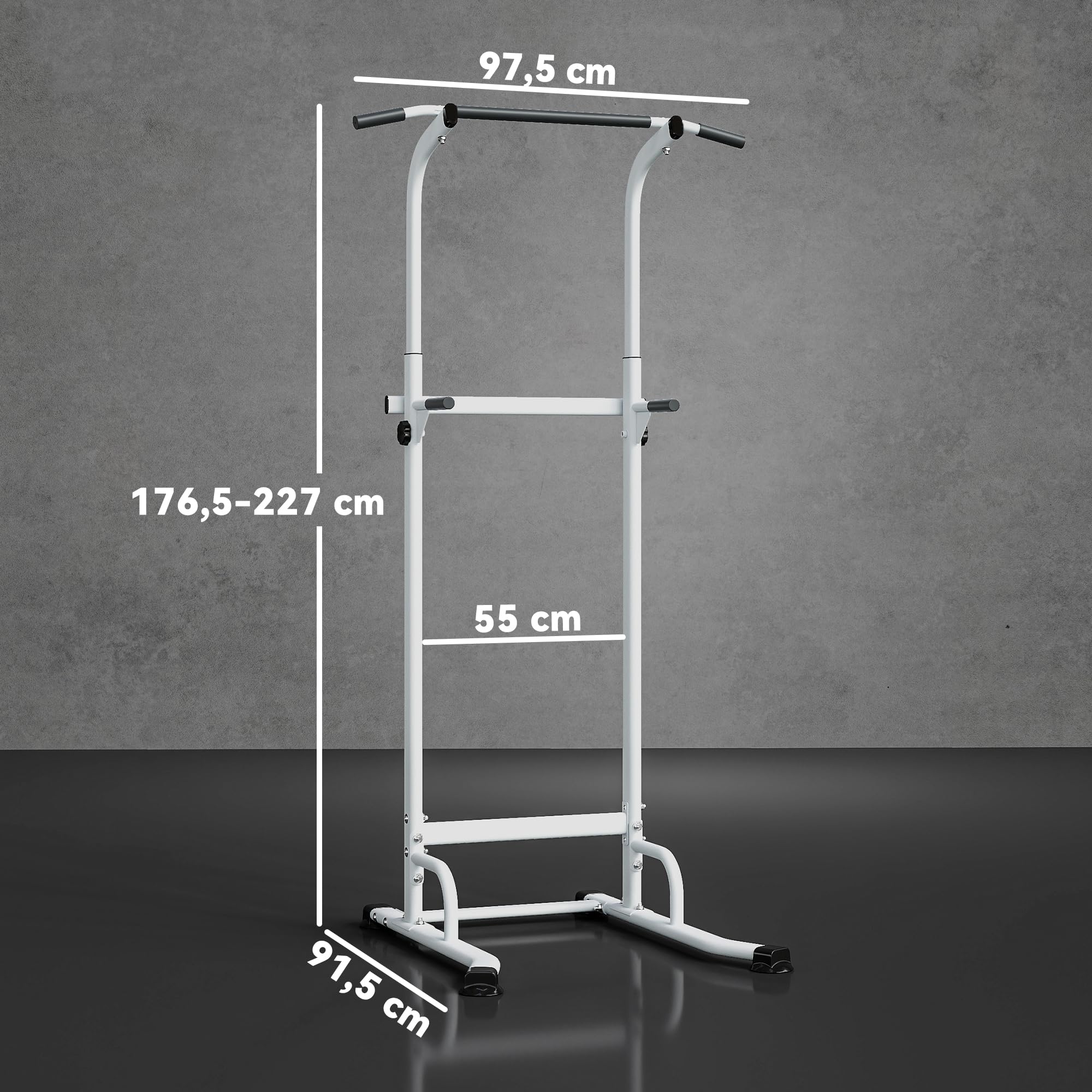 sportnow-power-tower-h-henverstellbar-176-5-227-cm-dip-station-stahl image 3