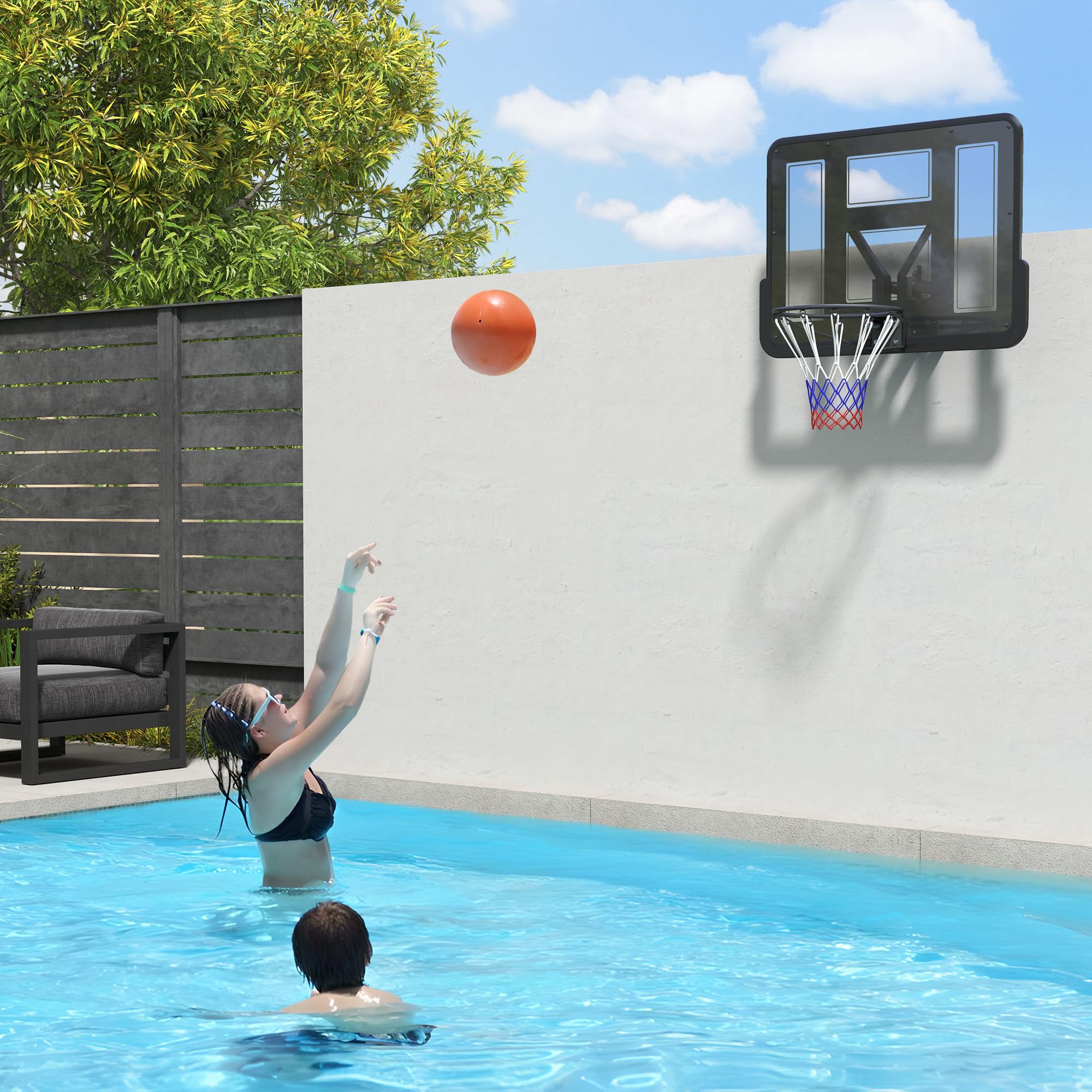 sportnow-basketballkorb-mit-r-ckwand-outdoor-110x80x75-cm-schwarz image 6