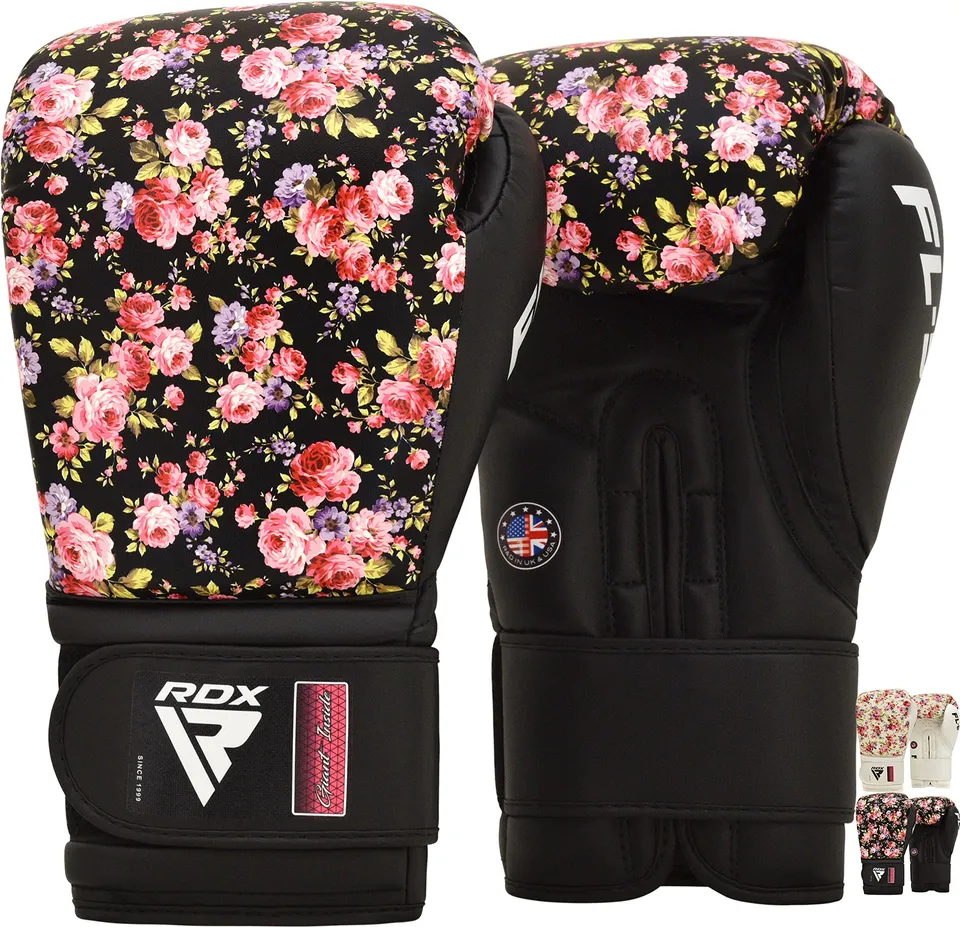 rdx-damen-boxhandschuhe-flora-skin-f-r-muay-thai-sparring-und-kickboxen-punching image 1