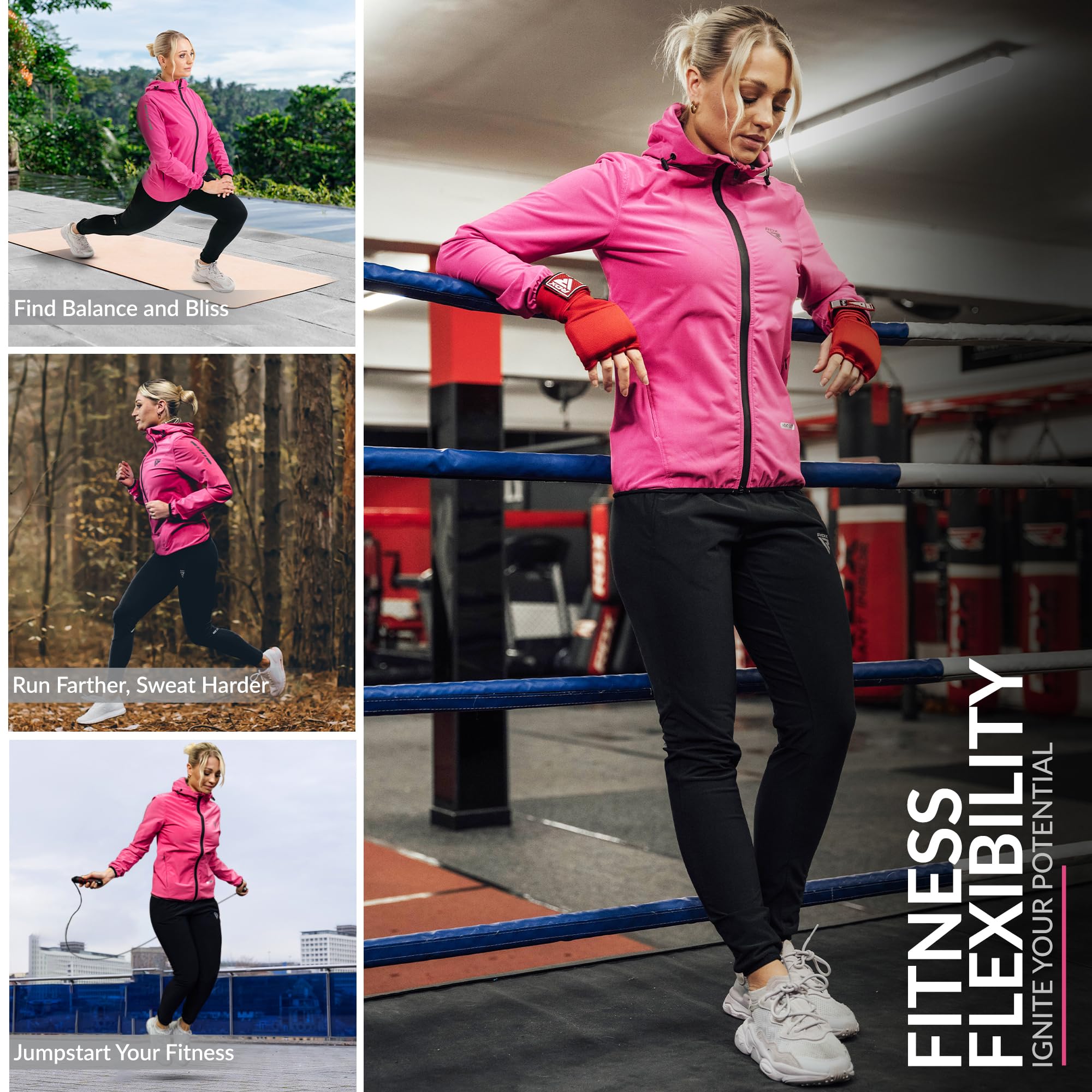 rdx-damen-saunaanzug-h2-w-rmereflektierend-kapuze-6-taschen-f-r-training-abnehme image 3
