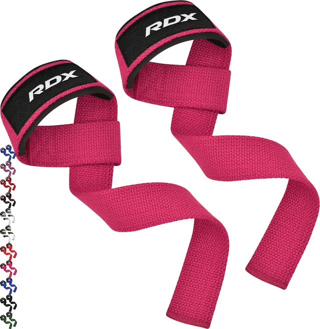 rdx-zughilfen-gym-52-cm-baumwolle-mit-gel-handgelenkpad-rose image 1