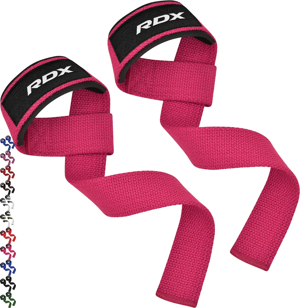 rdx-zughilfen-gym-52-cm-baumwolle-mit-gel-handgelenkpad-rose image 1