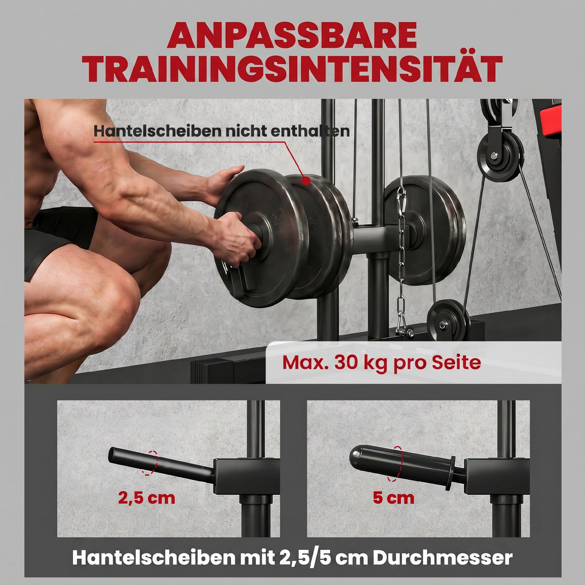 sportnow-kraftstation-mit-latzug-butterflystange-homegym-bis-120-kg image 3