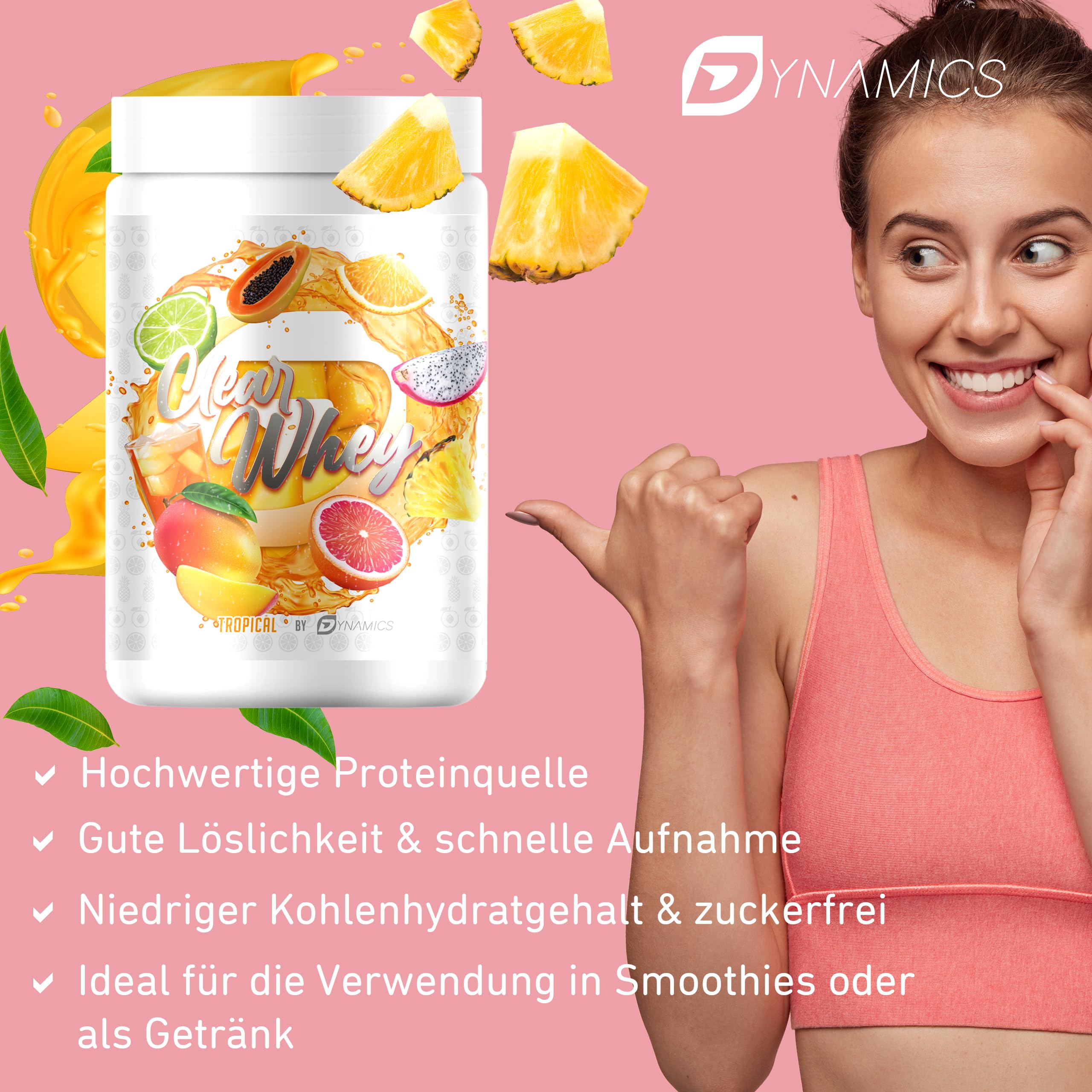 dynamics-clear-whey-isolate-proteinpulver-500g-tropical image 5