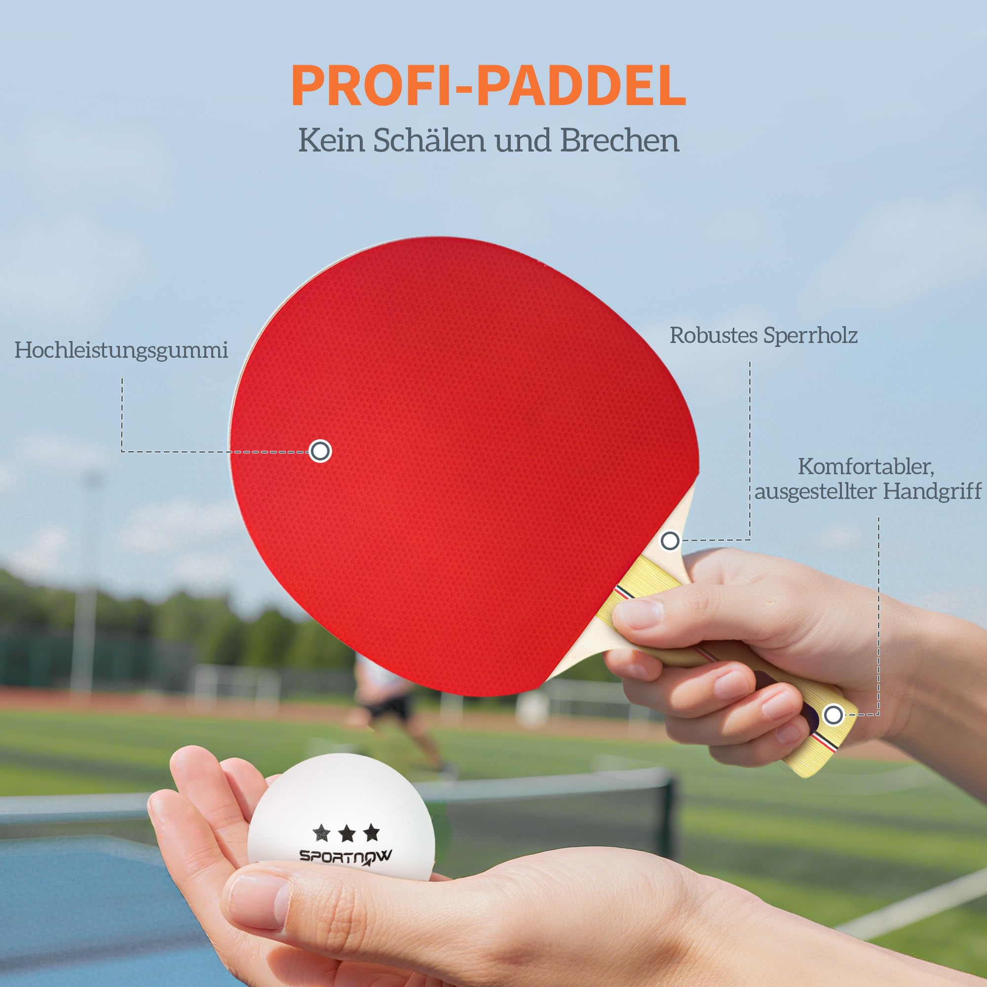 sportnow-tischtennis-set-4-schl-ger-8-b-lle-mit-tasche image 4
