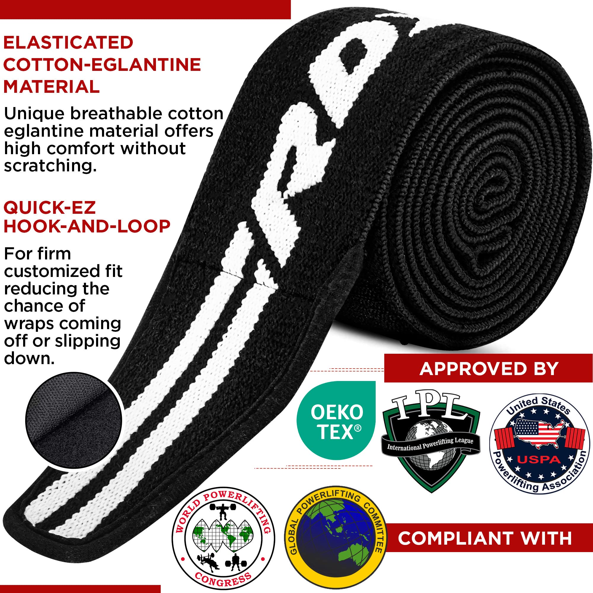 rdx-kniebandagen-krafttraining-200-cm-lang-elastisch-mit-klettverschluss-ipl-usp image 2