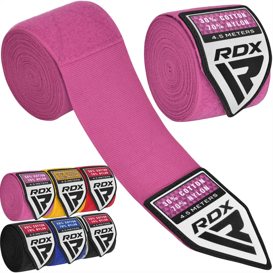 rdx-4-5m-profi-boxbandagen-hand-wraps-baumwolle-elastisch-mit-daumenschlaufe image 1