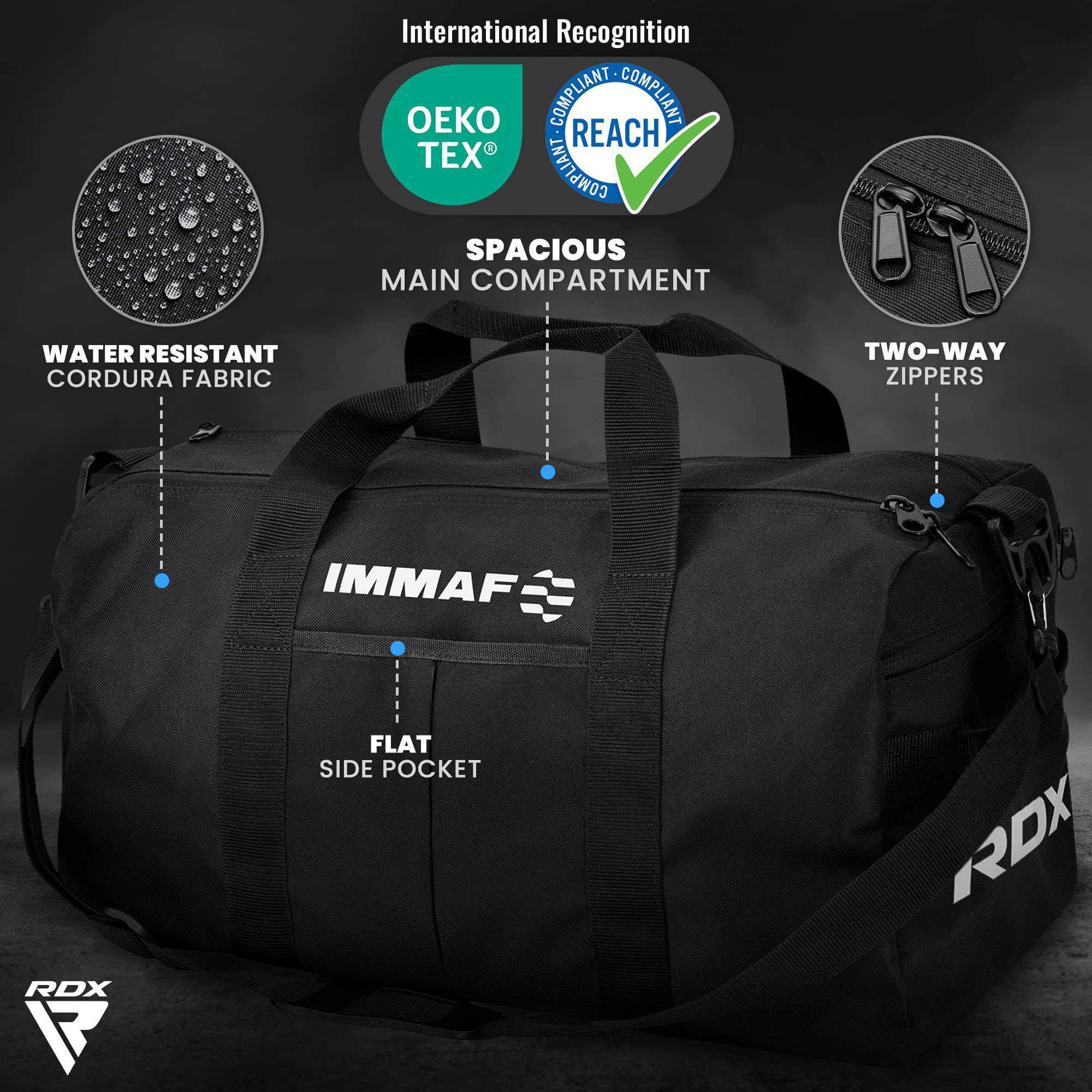 rdx-sporttasche-reisetasche-cordura-schuhfach-umh-ngetasche-rucksack-f-r-gym-mma image 4