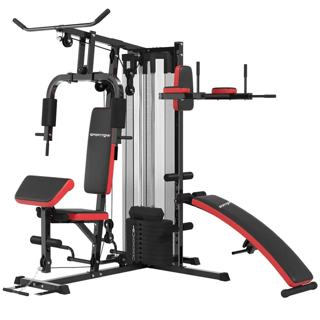 sportnow-kraftstation-65kg-multifunktions-home-gym-mit-butterfly-und-latzug image 1