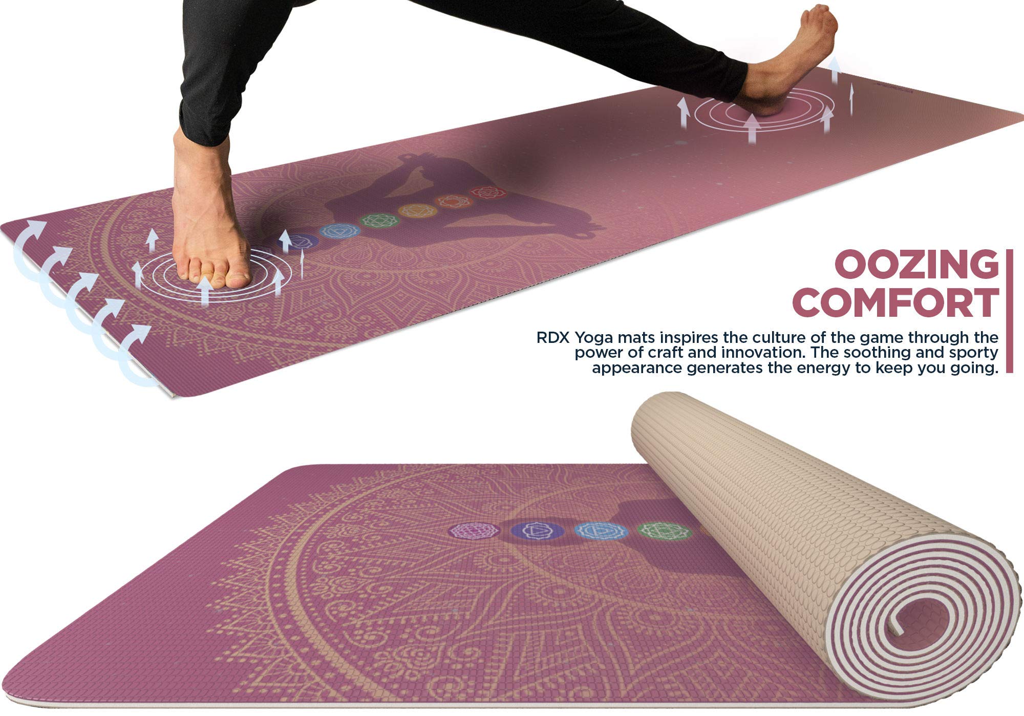 rdx-yogamatte-6-mm-rutschfest-183-x-61-cm-mit-tragegurt image 7