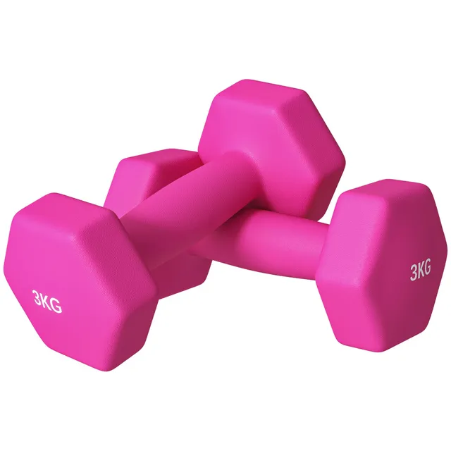 sportnow-hantelset-2er-set-hex-hanteln-gusseisen-2x-3-kg image 1