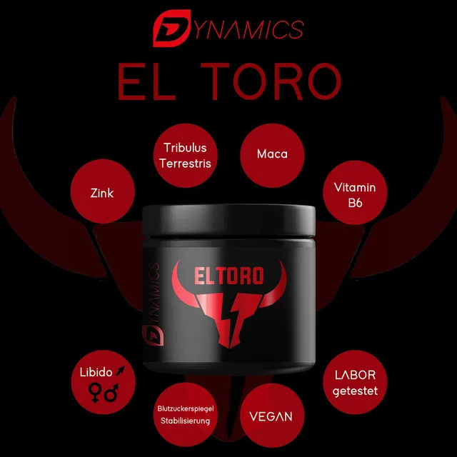 dynamics-el-toro-tribulus-terrestris-maca-kapseln-testosteron-booster-120-tablet image 1