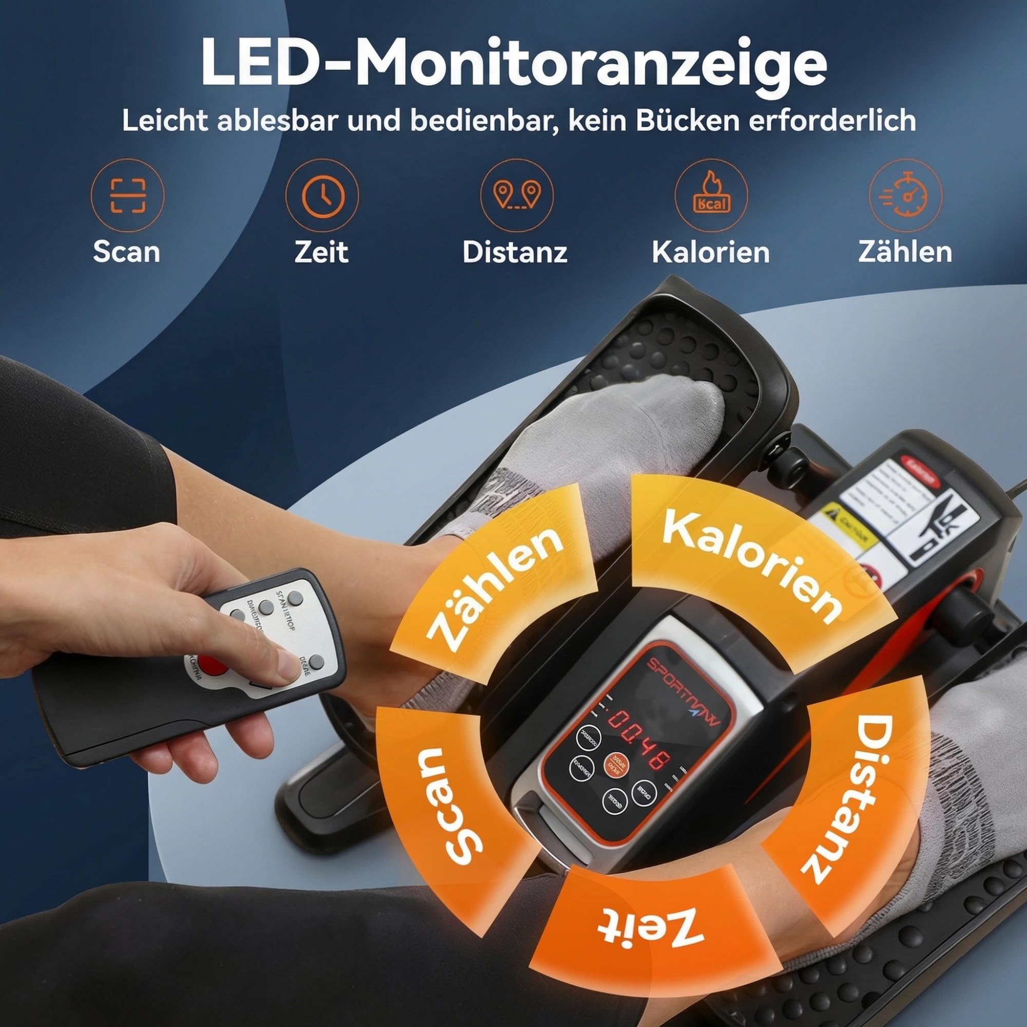 sportnow-mini-ellipsentrainer-elektrisch-untertisch-12-stufen image 4