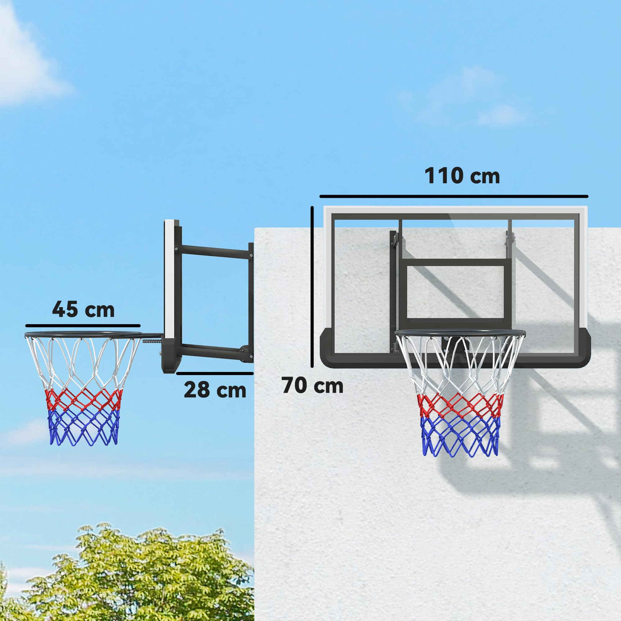 sportnow-basketballkorb-mit-r-ckwand-110-x-70-cm-45-cm image 7