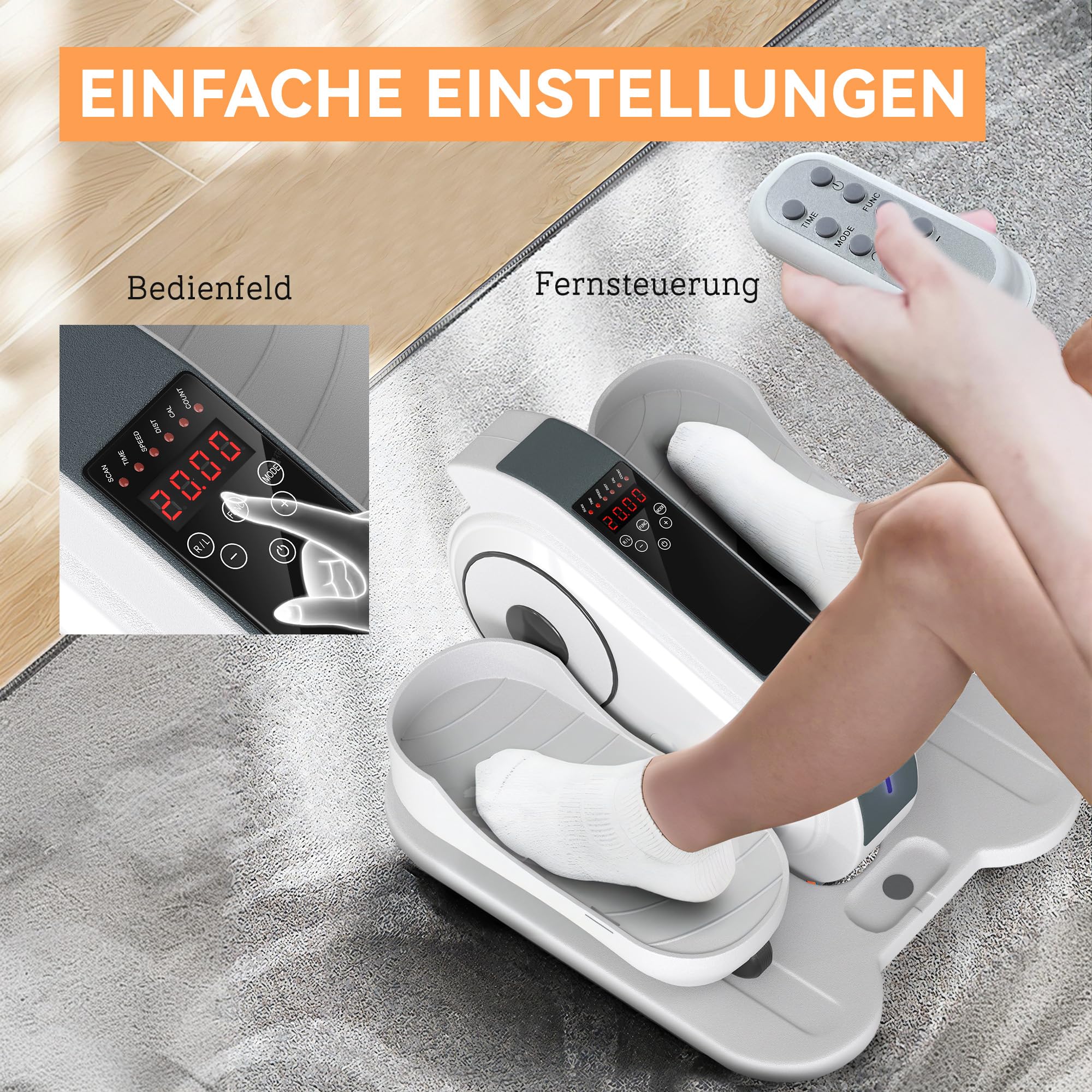 sportnow-mini-ellipsentrainer-untertisch-mit-lcd-monitor image 4