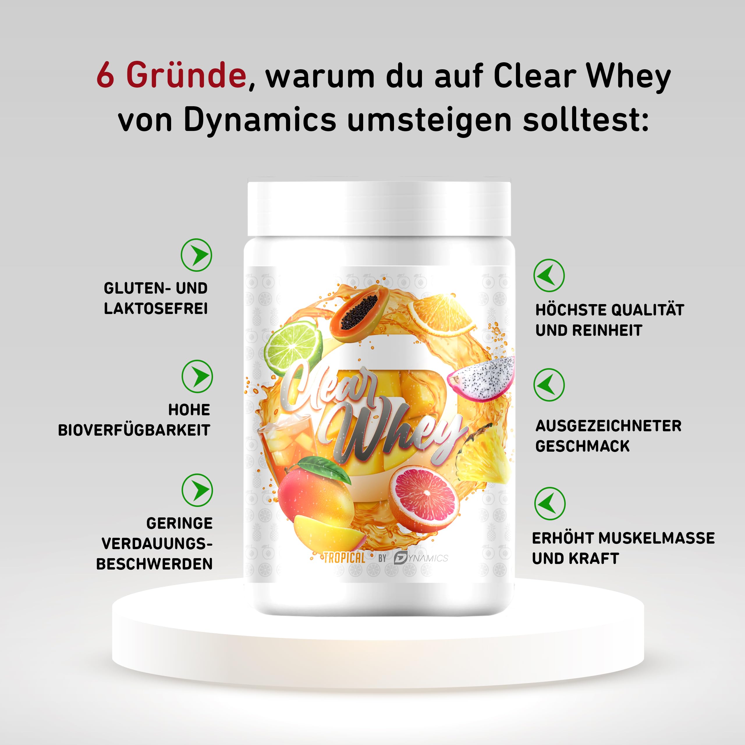 dynamics-clear-whey-isolate-proteinpulver-500g-tropical image 6